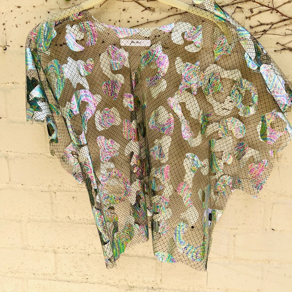 Julian David Net A Porter Sheer Crop Blouse - image 6